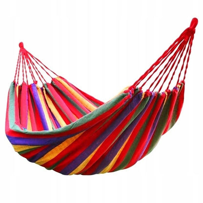 Pachet Promo! Hamac Sun Smile, 200 x 80 cm + Saltea gonflabila tip sezlong Lazy Bag