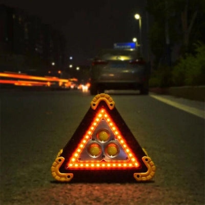 Lampa Triunghi Semnalizare 3 led COB cu lupa