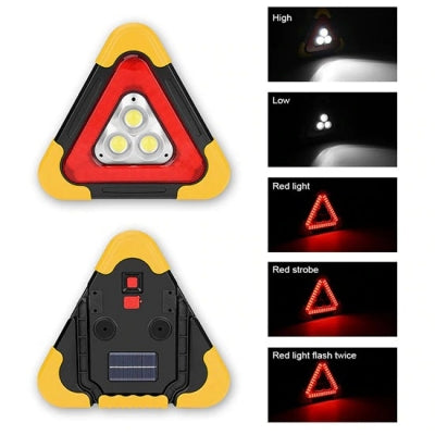 Lampa Triunghi Semnalizare 3 led COB cu lupa