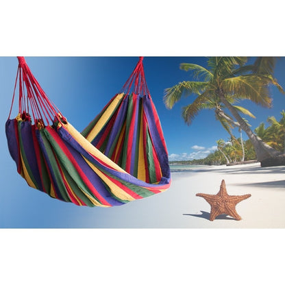 Pachet Promo! Hamac Sun Smile, 200 x 80 cm + Saltea gonflabila tip sezlong Lazy Bag