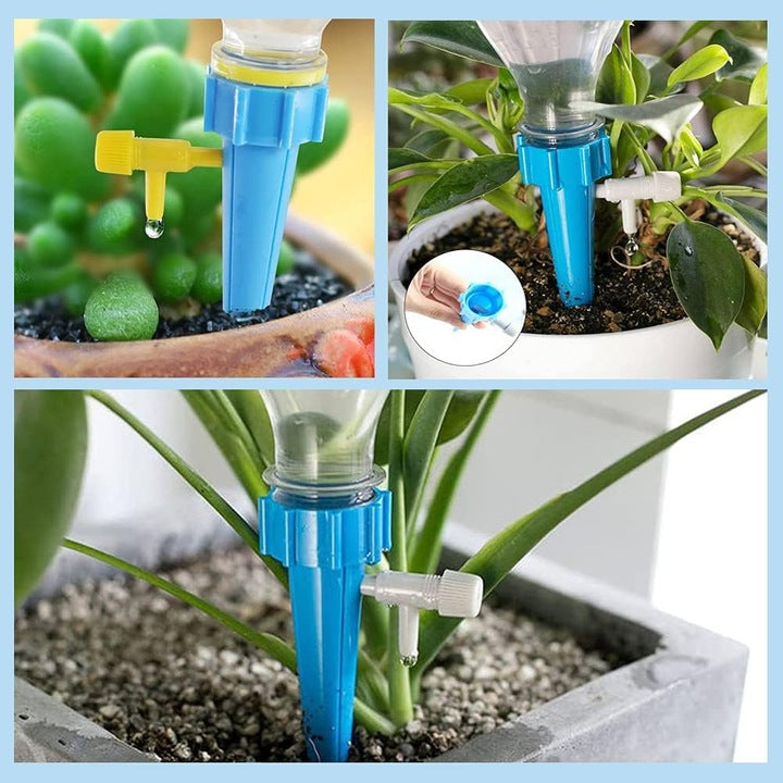 Set 10 sisteme de udare automata a plantelor, sistem reglabil de irigare, rezistente la intemperii, pentru gradina interioara si exterioara