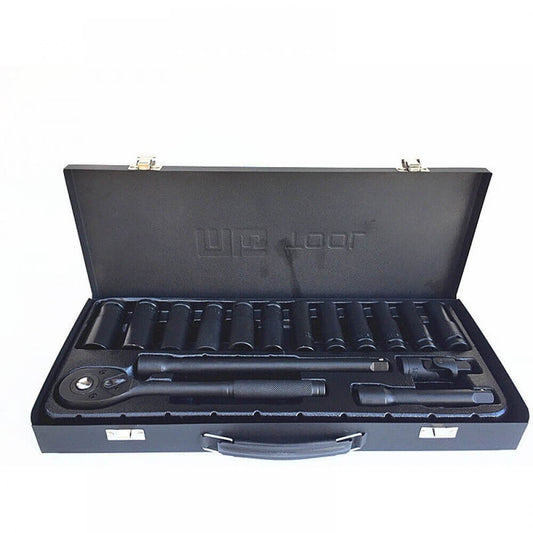 TRUSA PROFESIONALA TUBULARE IMPACT 1/2" 17 PIESE BLACK CHROME