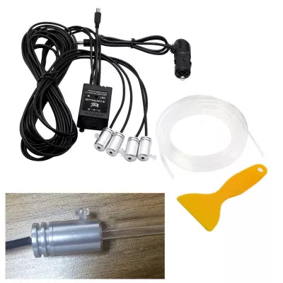 Lumini Ambientale Bluetooth cu LED 6M Fibra Optica 5 Capete controlabile cu aplicatie Lotus Lantern