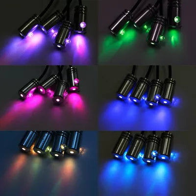 Lumini Ambientale Bluetooth cu LED 6M Fibra Optica 5 Capete controlabile cu aplicatie Lotus Lantern