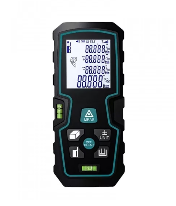 Ruleta digitala multifunctionala cu laser Andowl Q CS11 nivelmetru arie volum acumulator afisaj digital 120m
