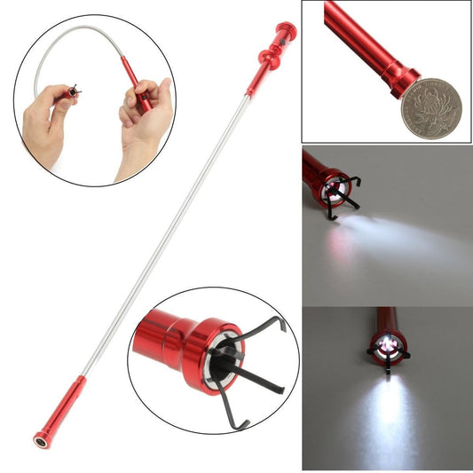 Recuperator multifunctional flexibil tija cu magnet, gheara si Led 615 mm