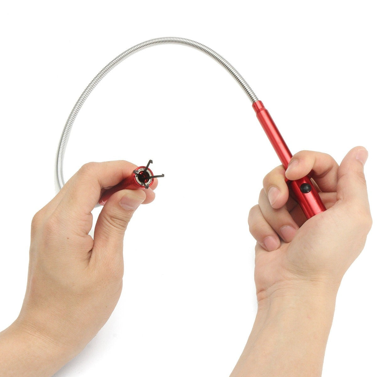 Recuperator multifunctional flexibil tija cu magnet, gheara si Led 615 mm