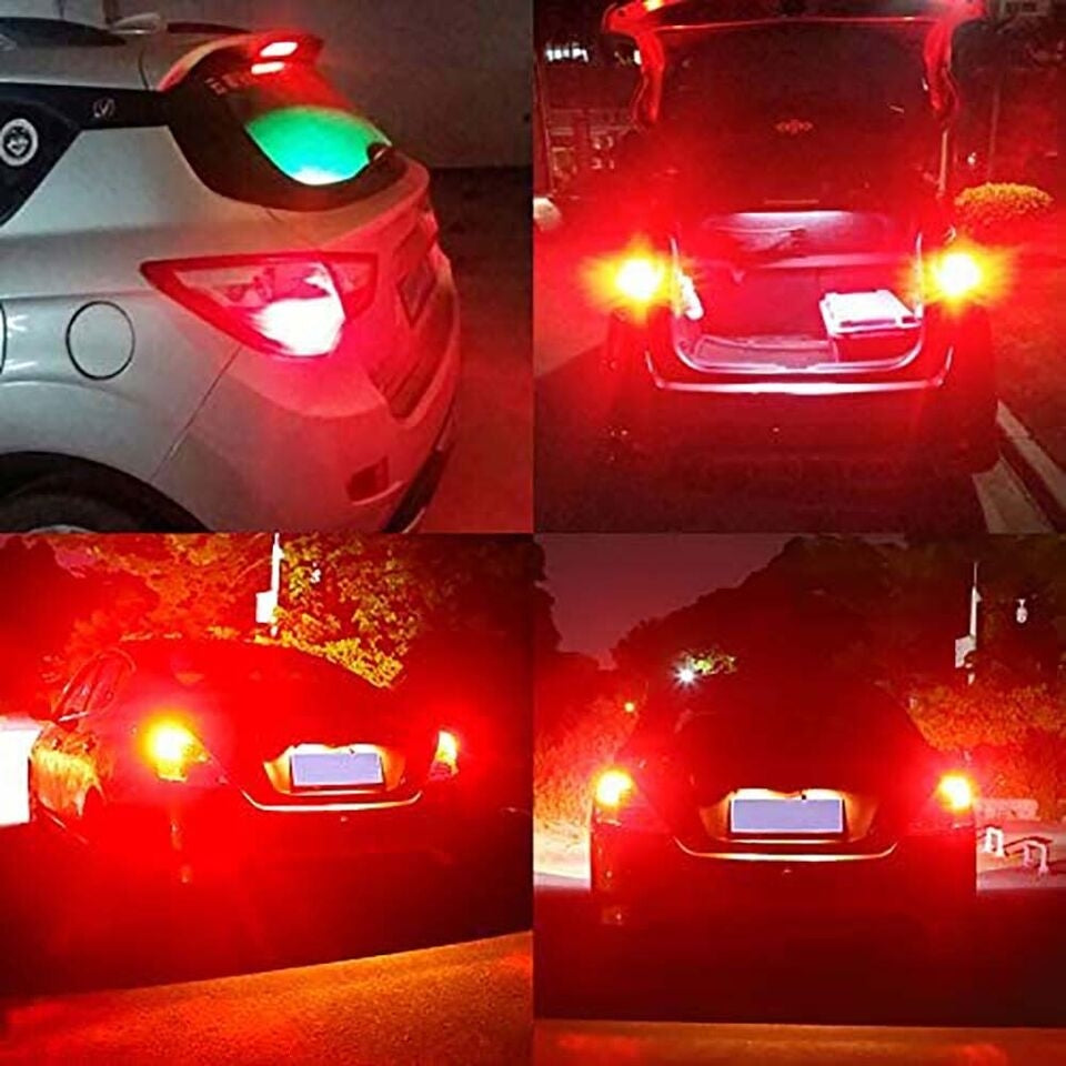 Set 2 Becuri LED ROSU cu anulator (Stop Frana)