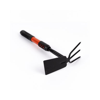 Sapaliga cu cap dublu, lama si 3 colti, fier forjat vopsit, maner ergonomic