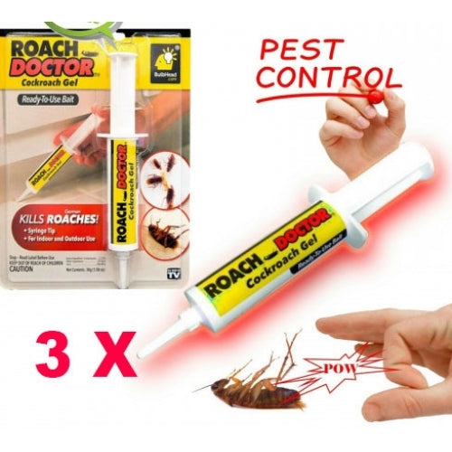 SET 3 INSECTICID TIP GEL PENTRU GANDACI, DOCTOR ROACH