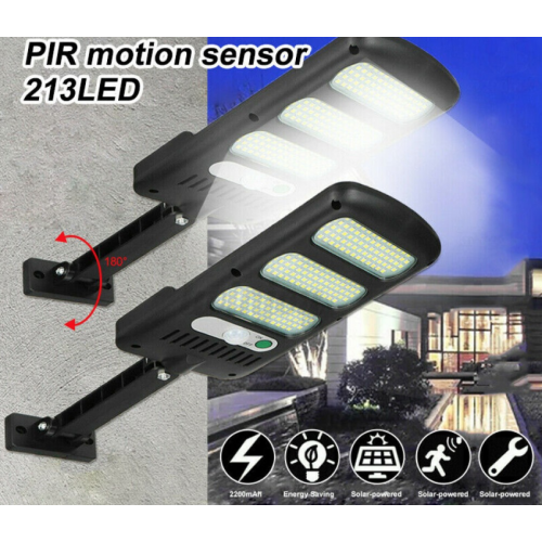 SET 2 LAMPI SOLARE CU PANOU SOLAR, SENZOR DE MISCARE SI LUMINA