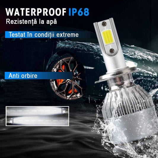 Set 2 becuri auto LED C6 6000K