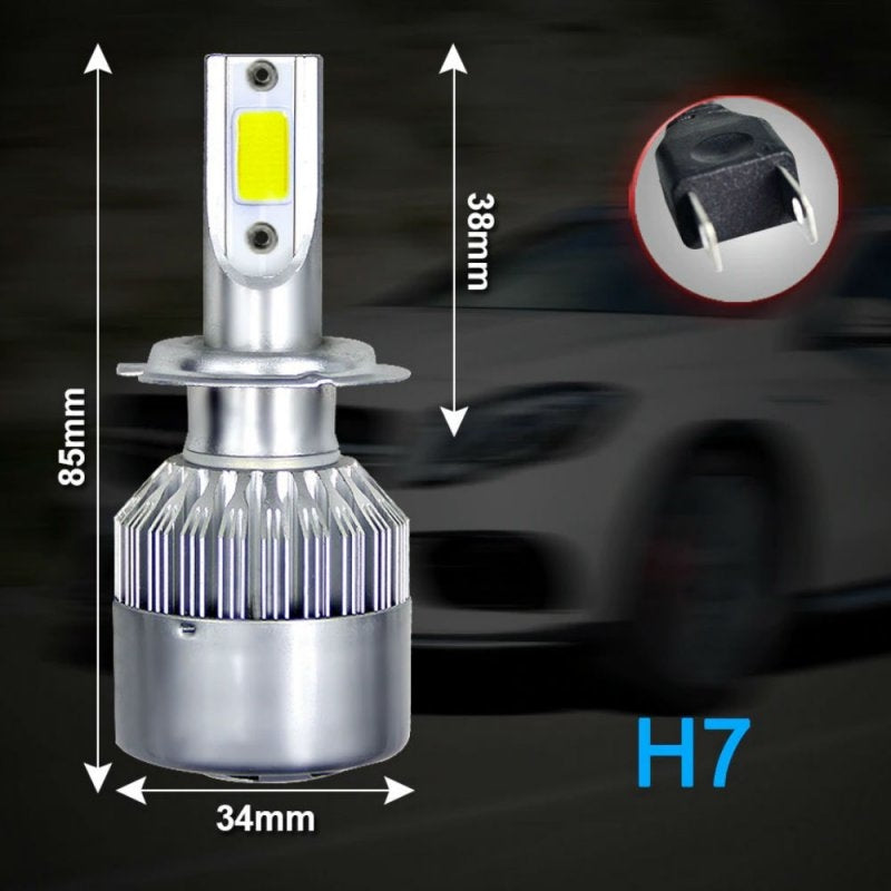 SET BECURI LED AUTO 36W, 3800 LUMENI , H7 C6