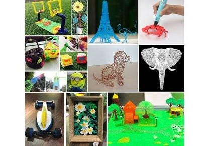 PACHET PROMO: Masuta Pentru Desenat cu Proiector si Diapozitive + CREION pentru desenat 3D cu afisaj LCD pentru desene tridimensionale 3D Pen