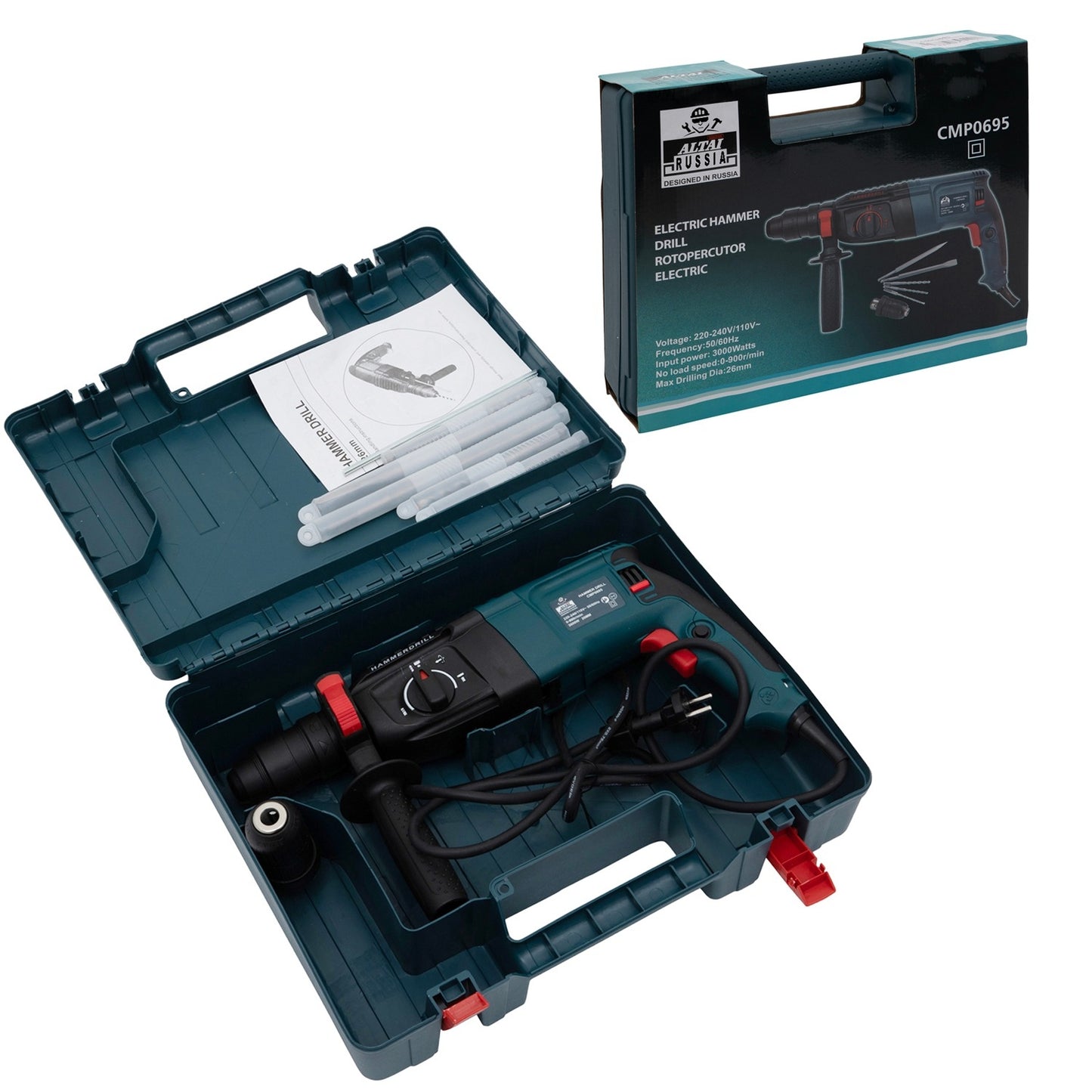 SET ROTOPERCUTOR ELECTRIC CU 2ACC SI MANDRINA AUTOMATA ALTAI