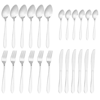 Set tacamuri din inox , 24 piese