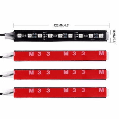 Benzi Ambientale 9LED Auto 8 Culori Telecomanda