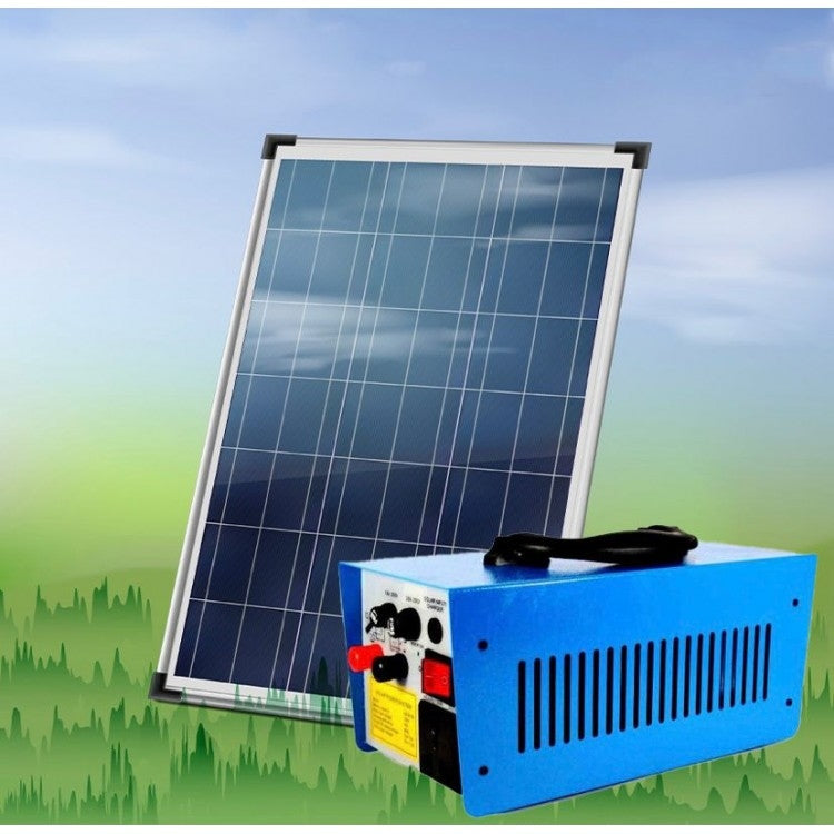 KIT CU PANOU SOLAR CU ACUMULATOR INTERN - IESIRE 220V, PUTERE 100W