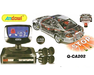 Sistem de parcare Andowl Q CA202 cu display si 4 senzori