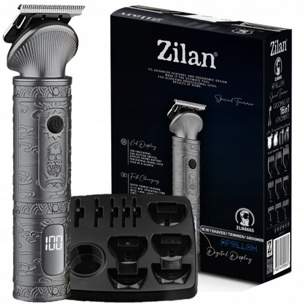 Masina de tuns Zilan ZLN8665 cu 6 capete, 8 nivele de taiere, capete rezistente la spalare