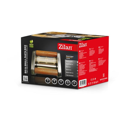 Accesoriu de facut ravioli Zilan ZLN9488 pentru aparat de facut paste, doua role din lemn