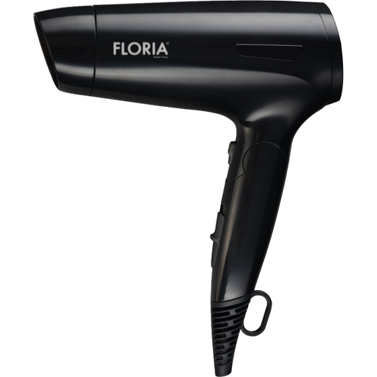 Uscator de par Floria ZLN9402, 1600W, 2 trepte de viteza, 3 trepte de temperatura, protectie la supraincalzire, Negru