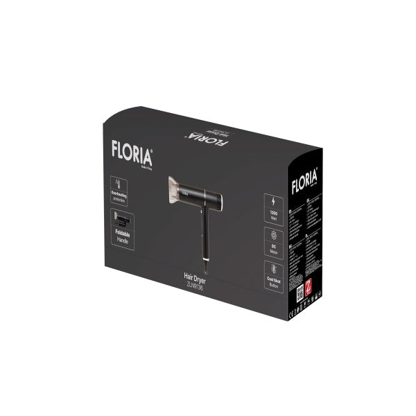 Uscator de par Floria ZLN9136, 3 trepte viteza, Putere 1200W, functie suflare aer rece