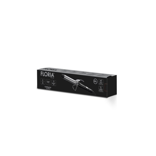 Ondulator de par Floria ZLN9464 cu clips, diamentru de 25mm, temperatura maxima de 200 grade, 40W, Negru