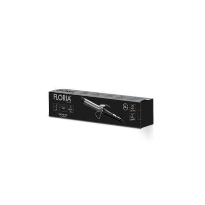 Ondulator de par Floria ZLN9464 cu clips, diamentru de 25mm, temperatura maxima de 200 grade, 40W, Negru