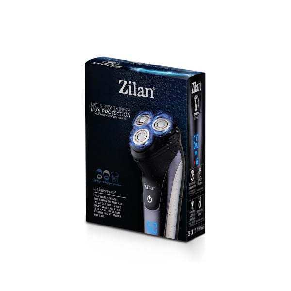 Aparat de ras Zilan ZLN8733 rezistent la apa IPX6, afisare digitala, incarcare rapida