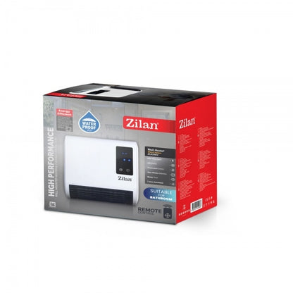 Aeroterma de perete Zilan ZLN2083, 2000W, display LED, senzori de ferestre deschise, programare saptamanala