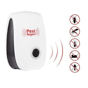 SET PROMO 2+2 Dispozitiv antidaunatori Pest Reject Repeller Ultrasonic + Insecticid Tip Gel Pentru Gandaci Doctor Roach