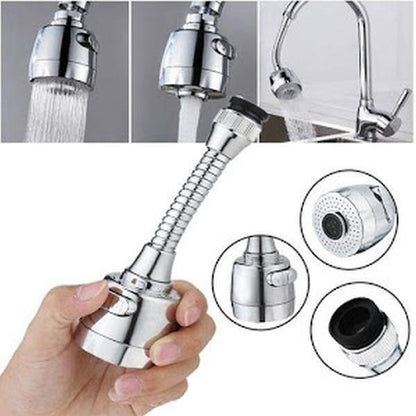 Extensie flexibilă pentru robinet, cu rotație 360° și filtru de apă