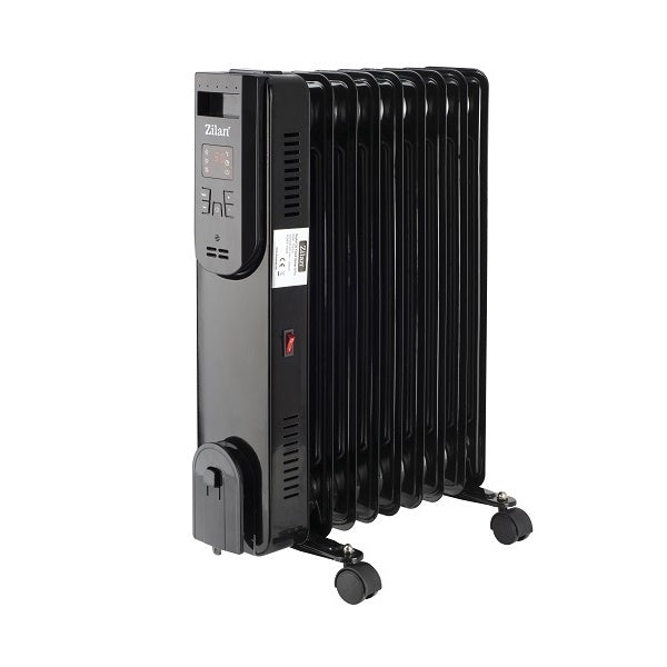 Calorifer electric ulei, Zilan ZLN-3031, 9 elementi, telecomanda, ecran LED, 2000W