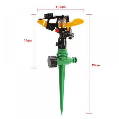 Set 4 aspersoare cu impact, din plastic, cu duza reglabila 360 de grade